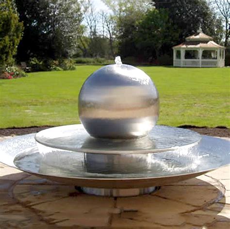 700mm Stainless Steel Sphere Fountain Sculpture Water Feature China
