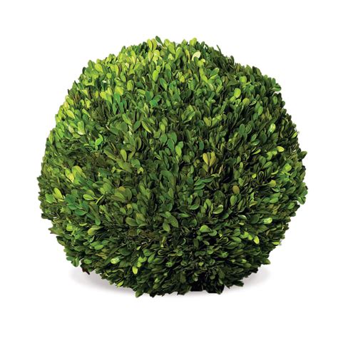 16 Green Contemporary Artificial Boxwood Ball Topiary