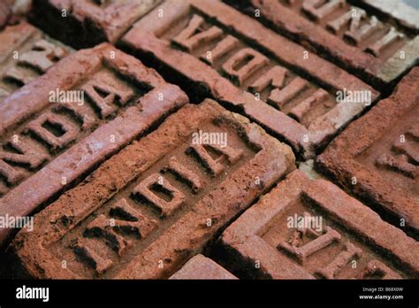 Bricks From India Full Frame Stock Photo Alamy