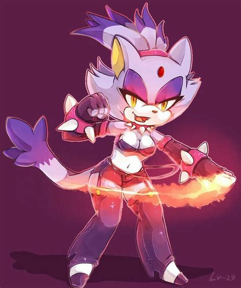 Blaze The Cat Anime Furry Sonic Fan Art Character Drawing