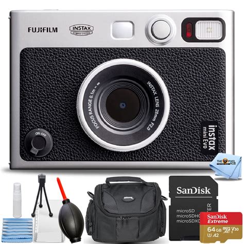 fujifilm instax mini evo hybrid instant camera 16745183 6pc accessory bundle