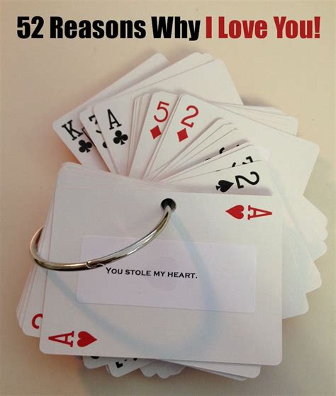 52 Reasons Why I Love You Card Book This Is A Frugal Way To Show Your