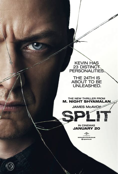 James Mcavoy Cracks Up In The Latest Poster For M Night Shyamalans