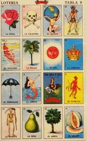 Mexican Loteria Cards Six Pages Of Different Cards Printable Bingo