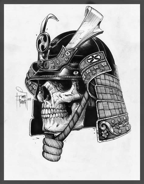 Skeleton Samurai Warrior Tattoos