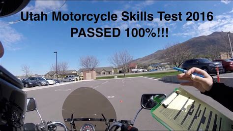 Before applying for a motorcycle learner licence you must pass a basic this test ensures that you have the necessary skills to ride safely on the road once you obtain your learner licence. Utah Motorcycle Skills Test PASSED 100%! POV GoPro - YouTube