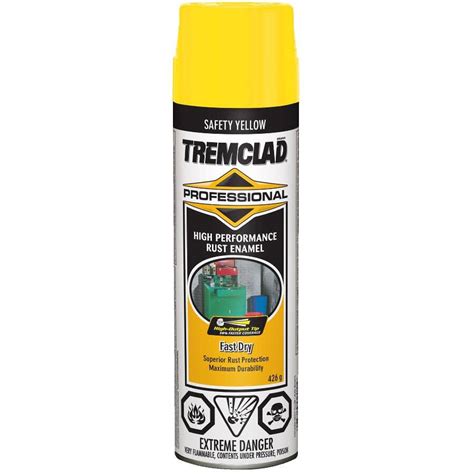 Tremclad 426g Safety Yellow Professional Fast Dry Alkyd Rust Paint