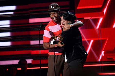 2020 Grammys Tyler The Creator Brings Crying Mom Onstage Billboard