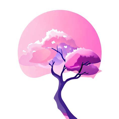 Sakura Tree Digital Graphic · Creative Fabrica