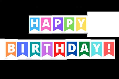 Happy Birthday Banner Printable Pdf