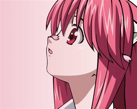 Wallpaper Illustration Anime Black Hair Mouth Elfen Lied Nyu Pink Mangaka 1280x1024
