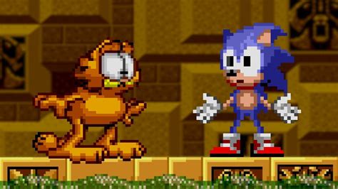 Sonic Meets Garfield Youtube