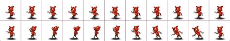 The Spriters Resource Full Sheet View Fnaf World Foxy
