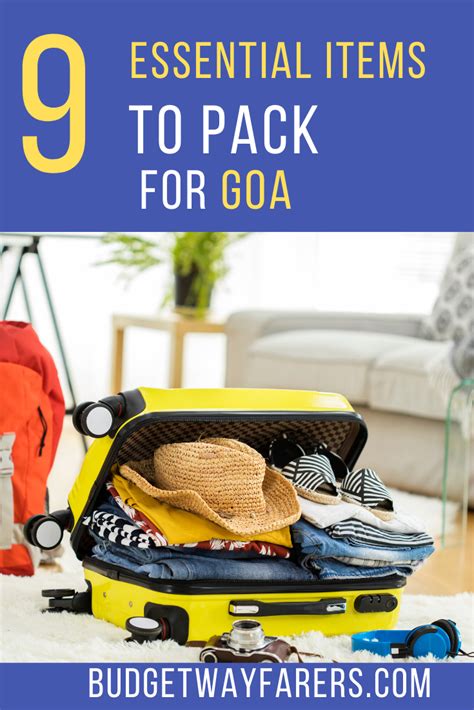 Making A Good Packing List For Goa Is Important Make Sure You Pack The