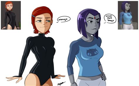 Post Ben Crossover Dc Dcau Gwen Tennyson Koikatsu Raven Sexiz Pix