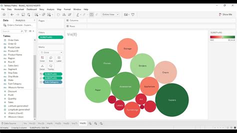 Tableau Tutorial For Beginners How To Build A Packed Bubble Chart