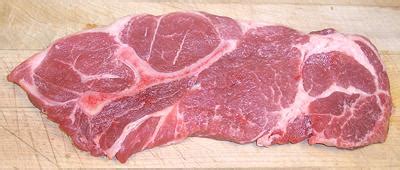 Pork steaks are cut from the pork butt, & are often called blade steaks. Pork Shoulder Boston Butt
