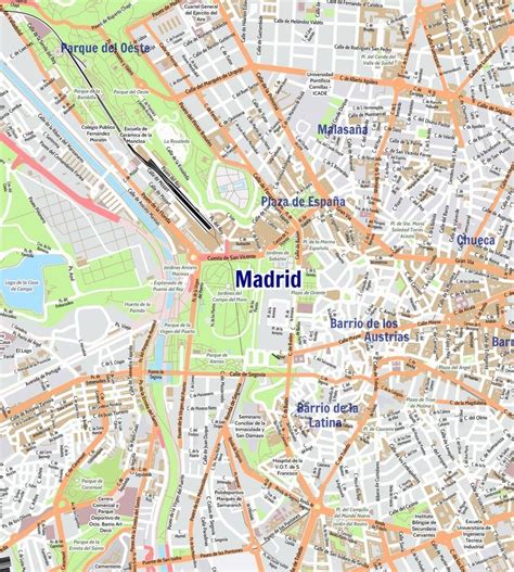 Artículos Educativos Mapa De Madrid Mapa De Pared Laminada Industria