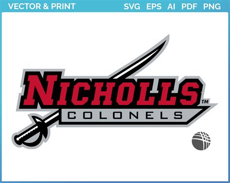 Nicholls State Colonels Archives • Sports Logos Embroidery And Vector For Nfl Nba Nhl Mlb