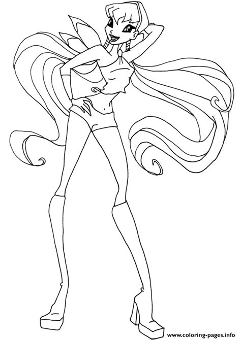 Winx Club Stella Coloring Pages Sexiz Pix