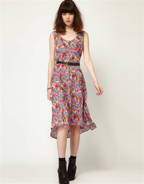 Lottie And Holly Lottie And Holly Button Through Dress In Floral Print At Asos