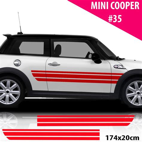 Car Side Stripes For Mini Cooper Car Decals Car Stickers Racing Stripes