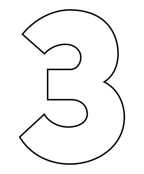 Number 3 Printable