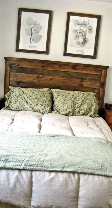 Find out more about your search on searchandshopping.org for united states. First Project- reclaimed wood look Queen headboard! | Diy wood headboard, Diy headboard wooden ...