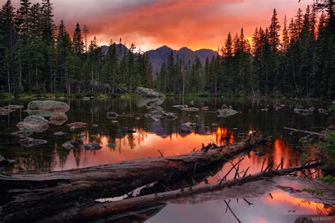 Ruby Red Sunset San Juan Mountains Colorado Mountain Photography