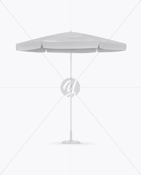 glossy patio umbrella mockup front view  outdoor advertising mockups  yellow images object