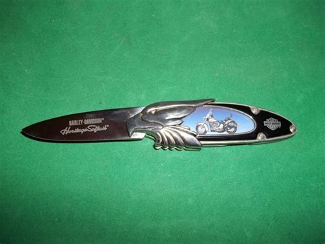 Franklin mint harley davidson fat boy pocket watch with eagle stand. Franklin Mint Collectors Knife - Harley Davidson ...