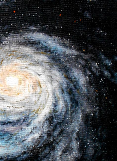 Milky Way Space Painting Original Art Milky Way Galaxy Etsy