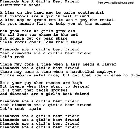 Emmylou Harris Song Diamonds Are A Girls Best Friend Lyrics