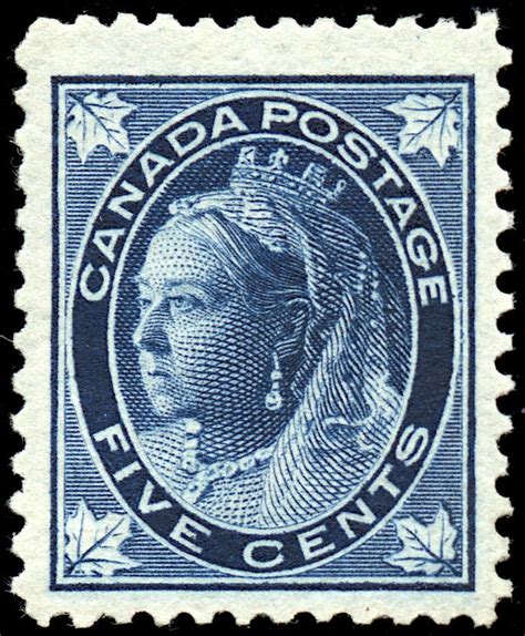 Buy Canada 70 Queen Victoria 1897 5¢ Bluish Paper Arpin Philately