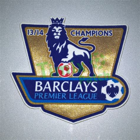 English Premier League Champion 2013 2014 Gold Manchester United Patch
