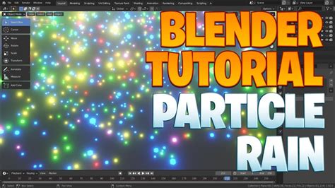 Blender Tutorial Particle Rain Youtube