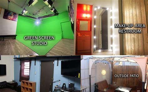 Pre Lit Green Screen Cyc Wallphoto Studio Semi Soundproof With Green