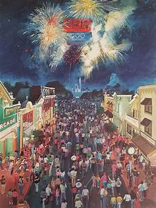 1984, Disneyland, Main, Street, La, Olympics, Print