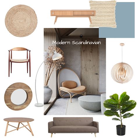 Modern Scandinavian Style Interior Design Mood Board By Tertia Steyn