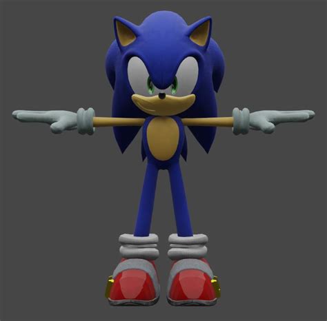 Sonic Unleashed Model Render Blender Sonic The Hedgehog Amino