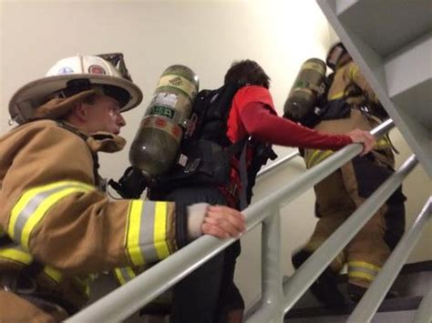 Firefighters Climb Stairs To Remember 911