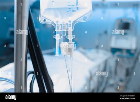 Intravenous Drip On The Background Of Patient Under The Heart
