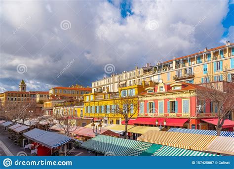 Nice In France Charming Market Stock Image Image Of Riviera