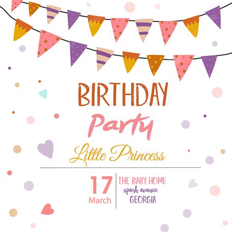 Birthday Party Invitation Vector Hd Images Birthday Party Invitation