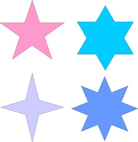 Moldes De Estrellas Para Imprimir Y Recortar Diseños De Estrellas