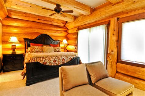 2013 Parade Home Moose Ridge Cabin Log Home Rustic Bedroom Denver