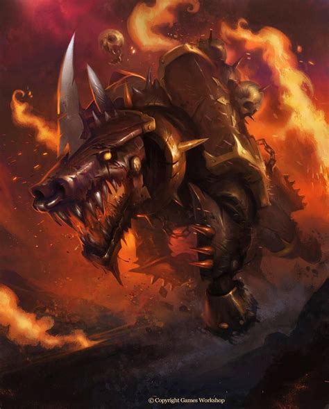 Juggernaut Of Khorne By Dave Greco Warhammer Art Warhammer 40k
