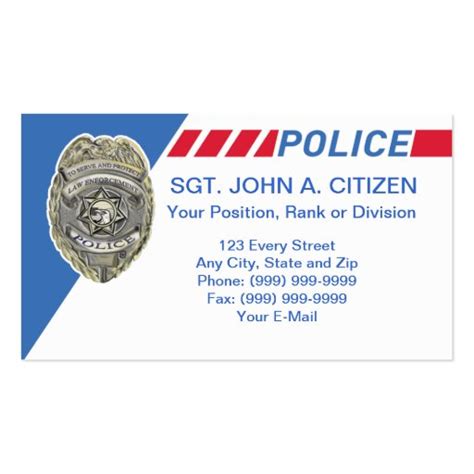 Just browse our gallery, and you'll indeed find a match. police sheriff deputy law enforcement card business card template