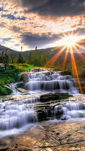 Waterfall Nature GIF Waterfall Nature Mother Earth Discover Share