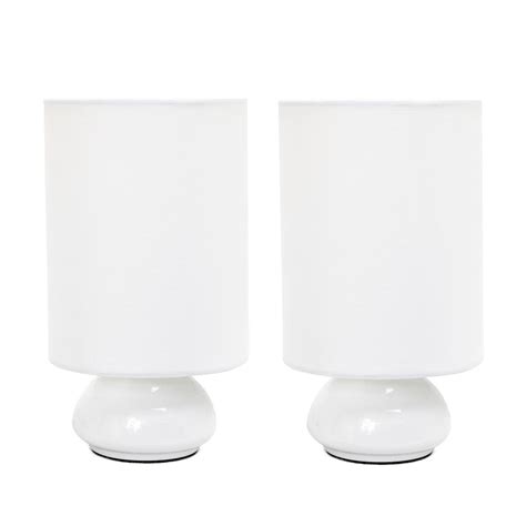 If you have a color scheme you're working with, we also have white lamps, black lamps and gold lamps to create the look you're after. Simple Designs Gemini Colors 9 in. White Mini Touch Table ...